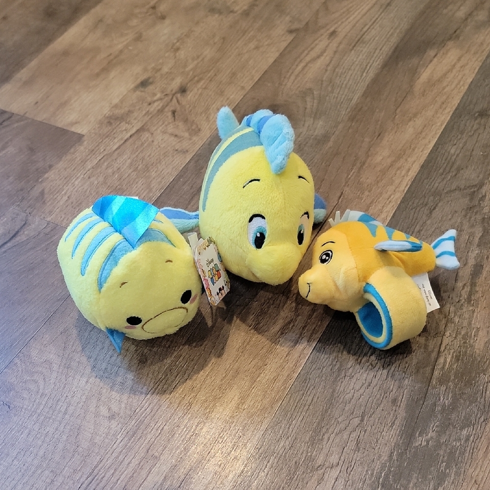 Disney Plush Fish Toy Set - Yellow and Blue
